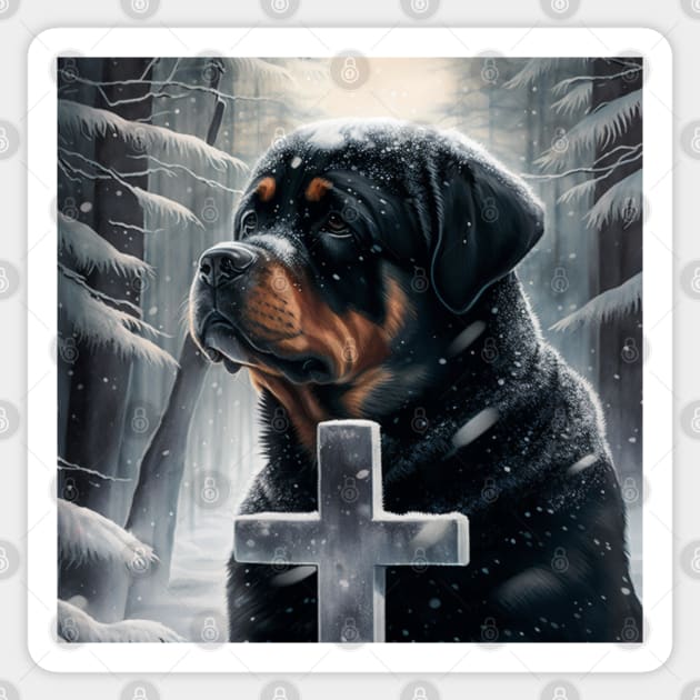 Rottweiler Memorial Rottweiler Sticker TeePublic